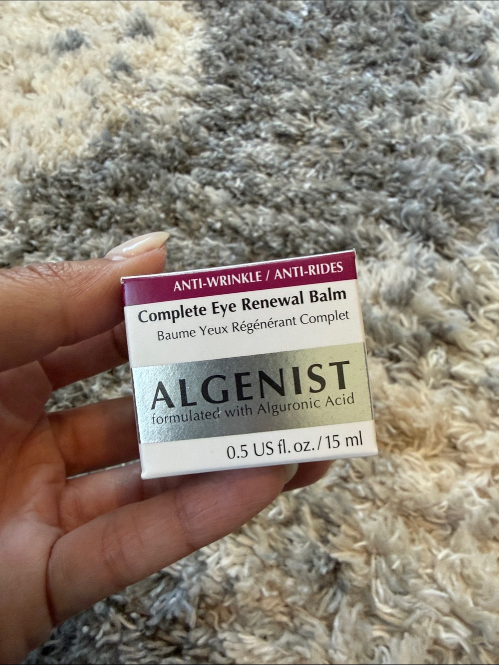 Algenist Complete Eye Renewal Balm - White, Silver & Burgundy Accents